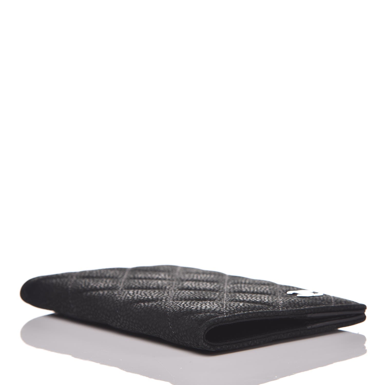 Chanel Iridescent Caviar Quilted Passport Holder Black 4 of 8