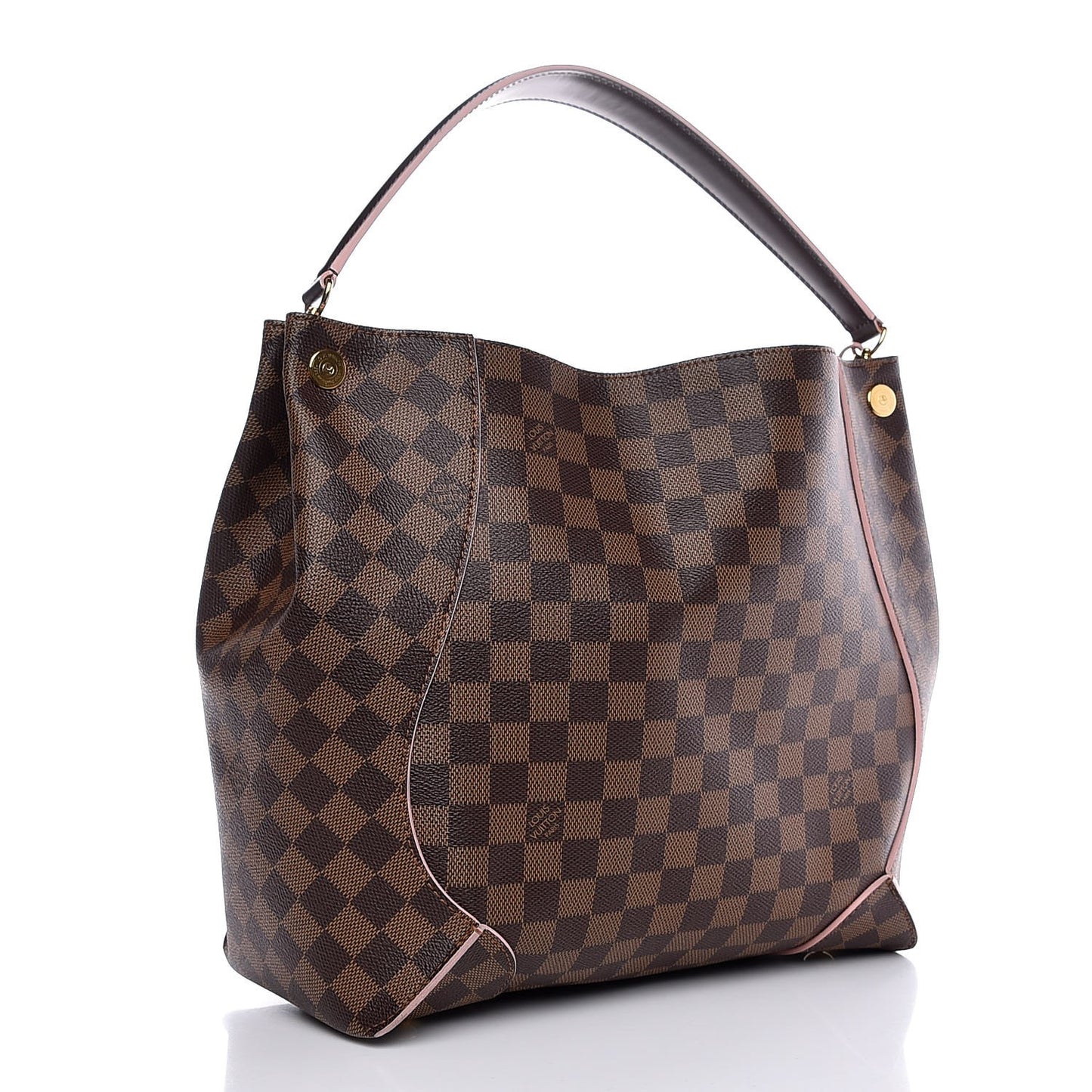 Damier Ebene Caissa Hobo Rose Ballerine