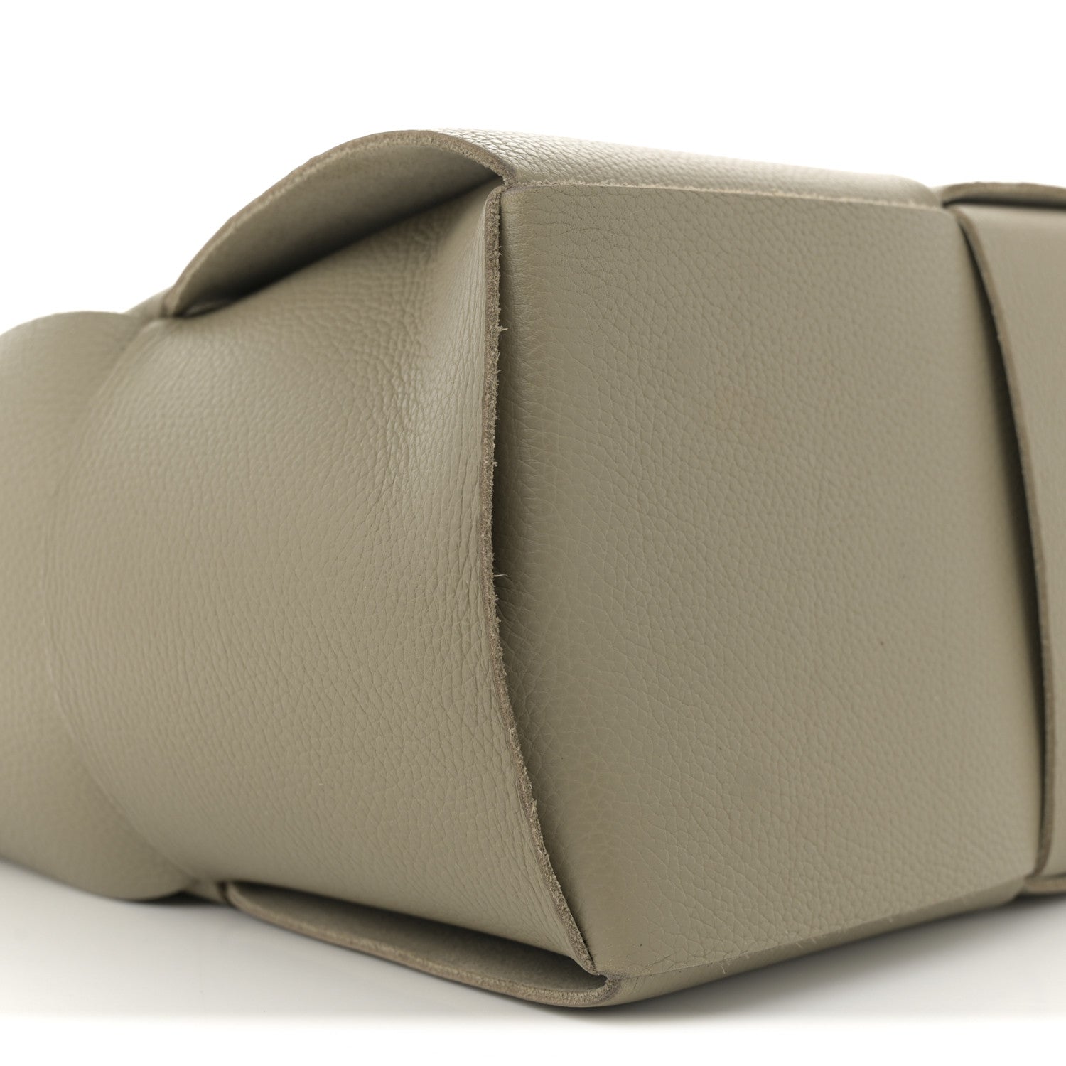 Bottega Veneta Grained Calfskin Intrecciato Small Arco Tote Taupe 9 of 11