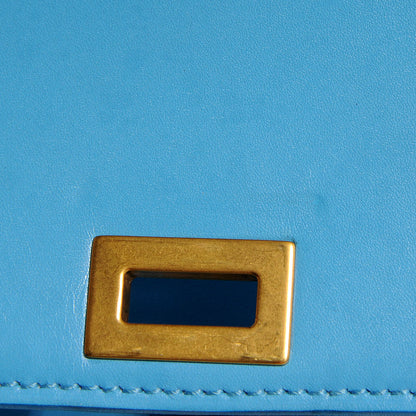 Celine Leather Large Classic Box Flap Bag Lagoon 5 of 9