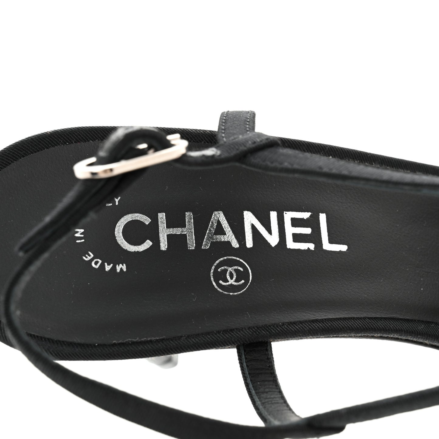 Grosgrain Pearl Sandals 41 Black