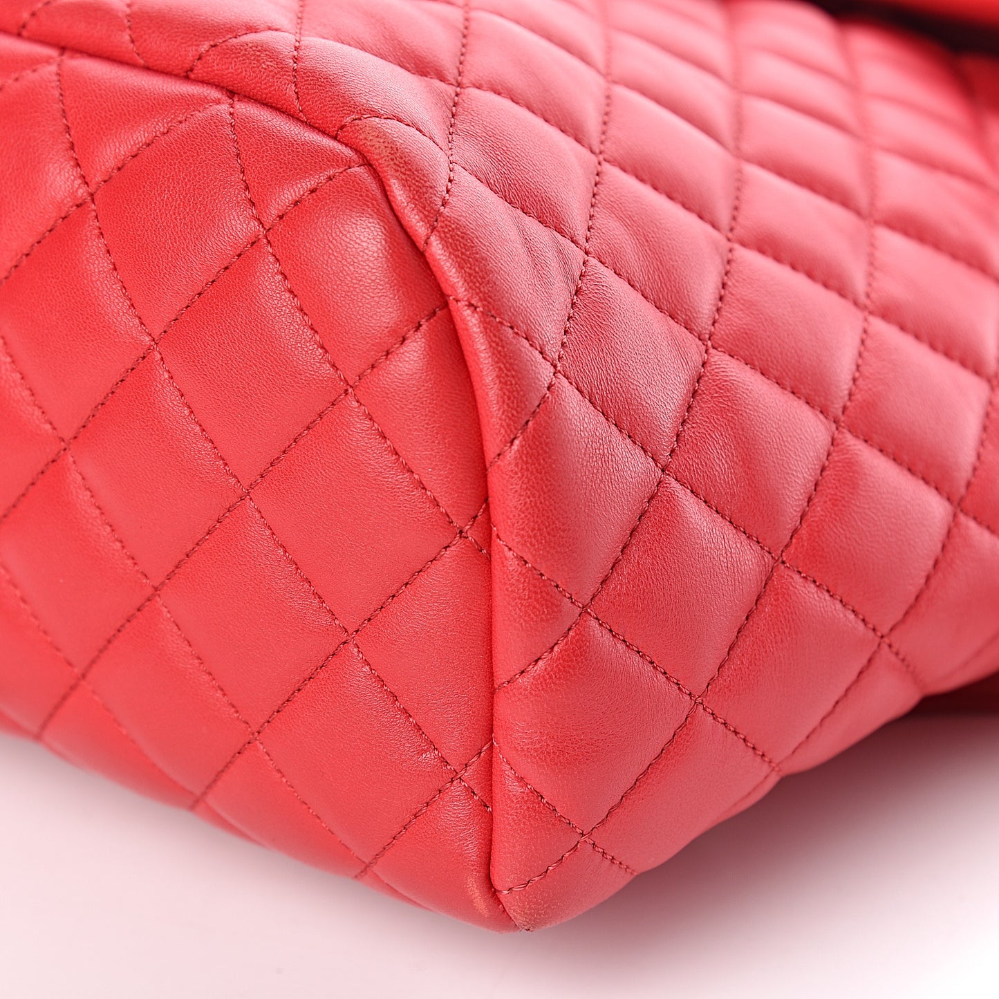 Lambskin Quilted Small Urban Spirit Backpack Red