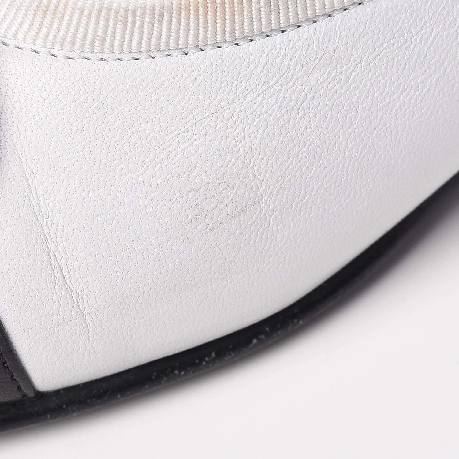 Chanel Lambskin Cap Toe CC Ballerina Flats 37 White Black 13 of 16
