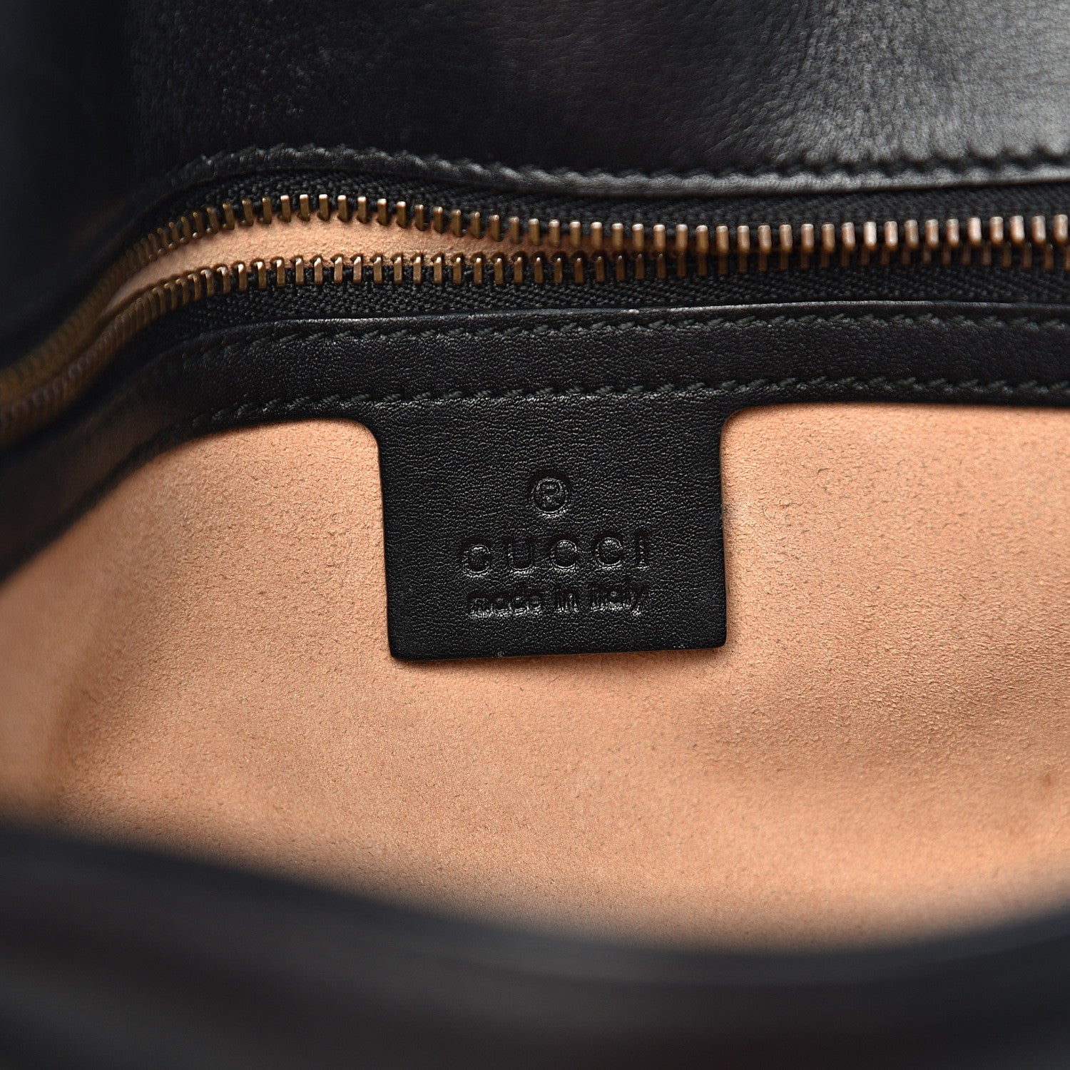 Gucci Calfskin Matelasse Small GG Marmont Shoulder Bag Black 5 of 12