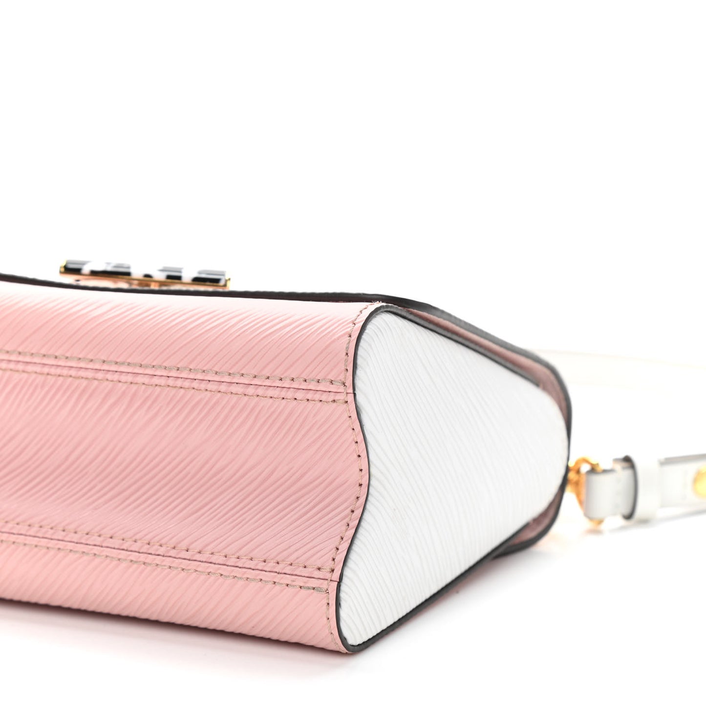 Epi Stones Twist Shoulder Bag PM Rose Ballerine