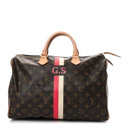 Louis Vuitton Monogram My LV Heritage Speedy 35 Rouge White 1 of 11