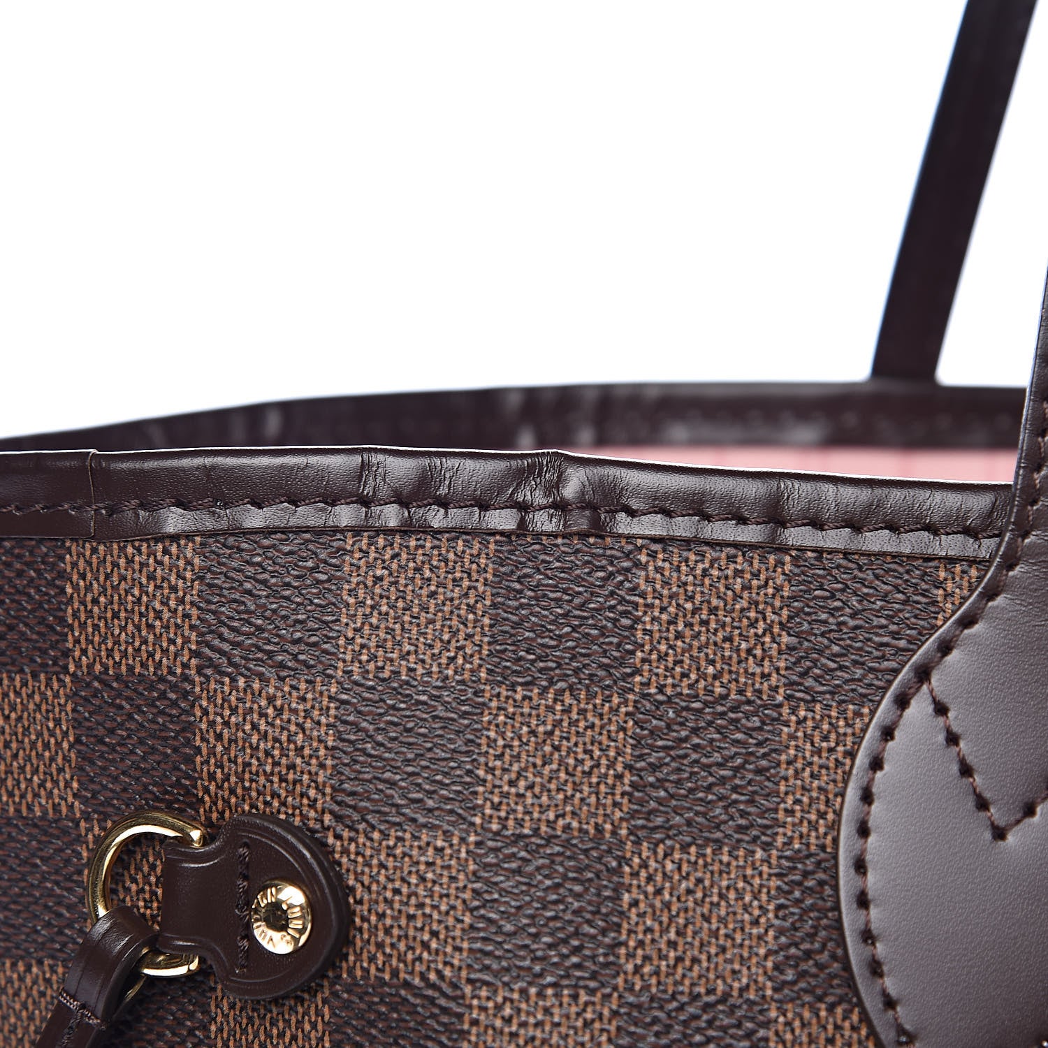 Louis Vuitton Damier Ebene Neo Neverfull MM Rose Ballerine 10 of 10