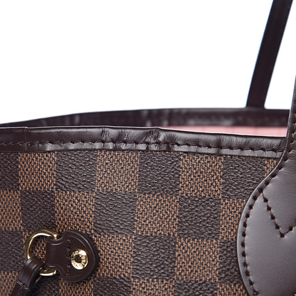 Louis Vuitton Damier Ebene Neo Neverfull MM Rose Ballerine 10 of 10