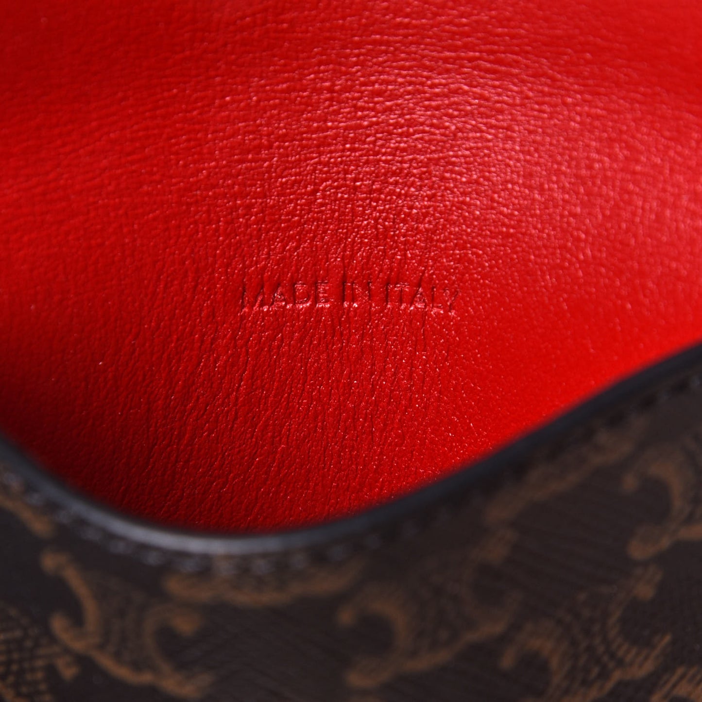 Triomphe Lambskin Multi Key Ring Coin Card Case