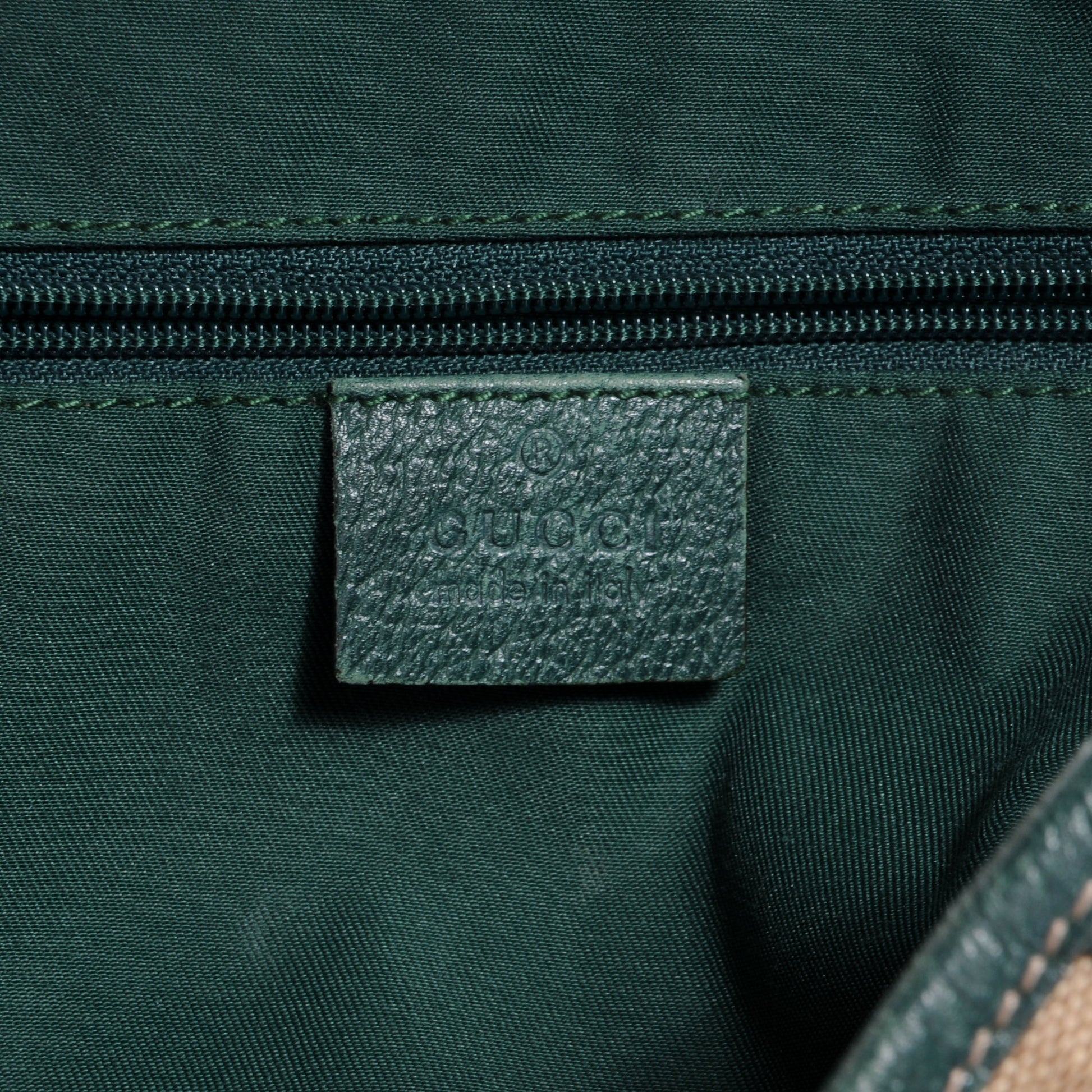 Gucci Monogram Abbey Medium Shoulder Bag Green 6 of 7