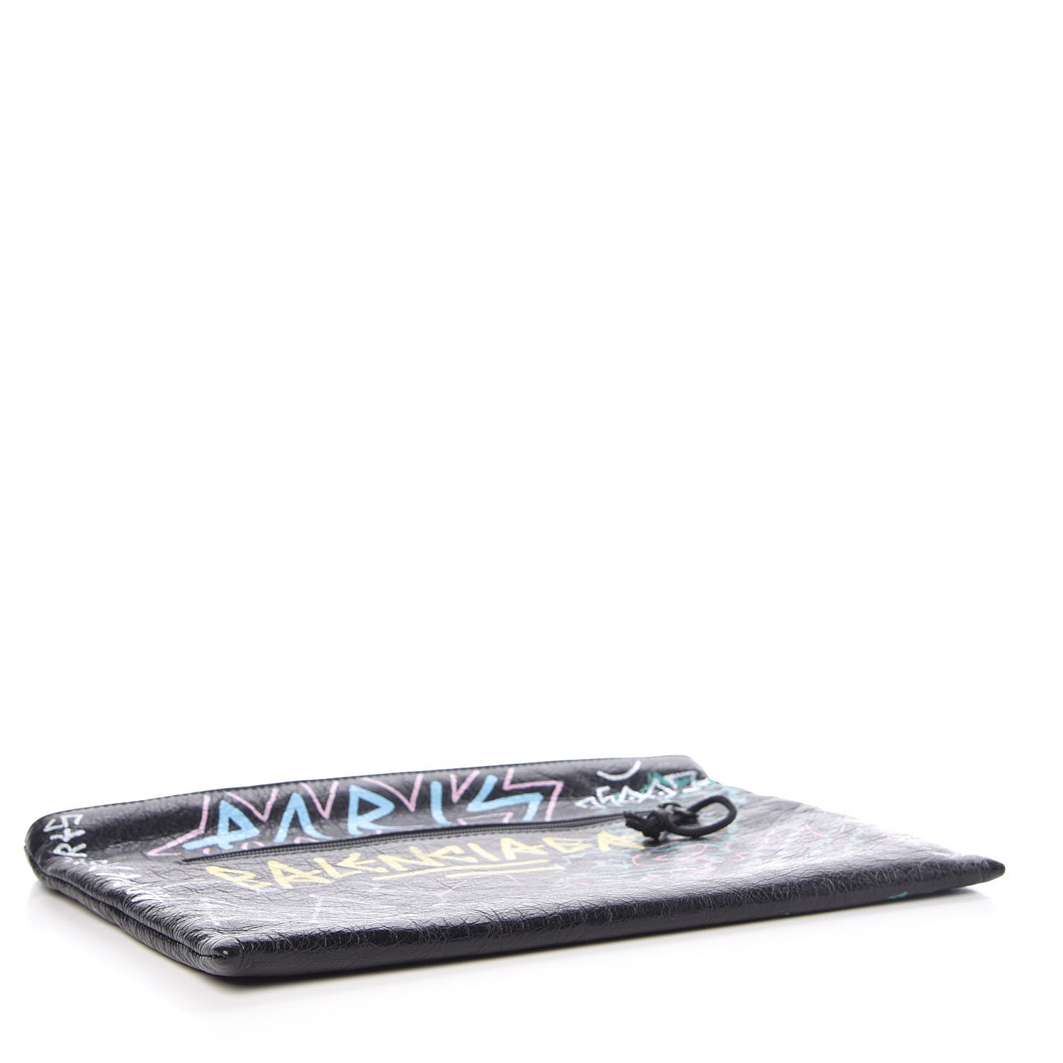 Balenciaga Agneau Arena Graffiti All Over Explorer Pouch Black Multicolor 4 of 8