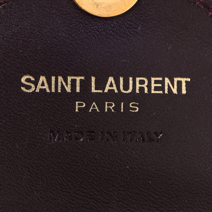 Saint Laurent Calfskin Monogram Mini Candy Crossbody Bordeaux 6 of 14