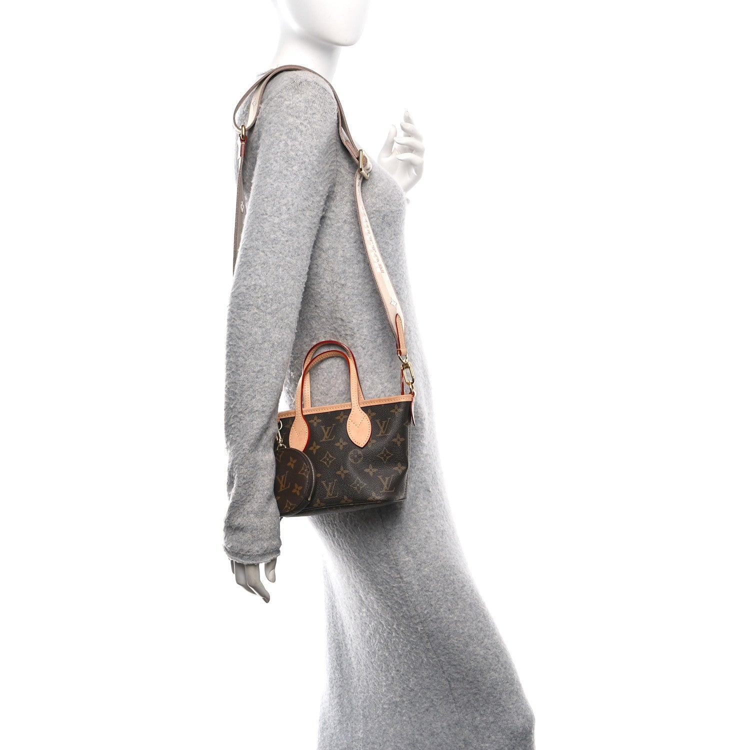 Louis Vuitton Monogram Neverfull BB Beige 2 of 9