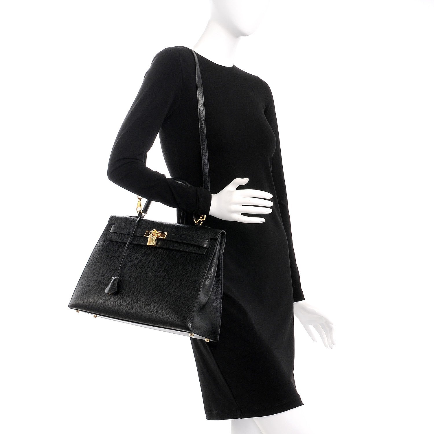 Hermes Ardennes Kelly Sellier 35 Black 2 of 33