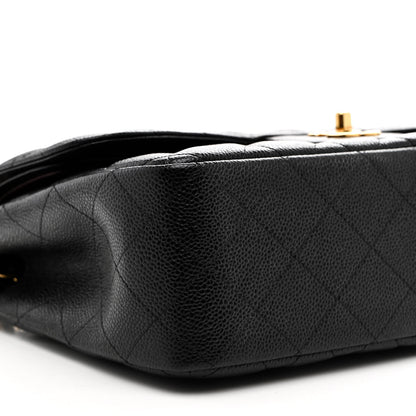 Chanel Caviar Quilted Jumbo Double Flap Black 9 of 10