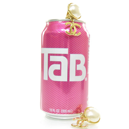 Chanel Pearl CC Dangle Clip On Earrings Gold 5 of 5