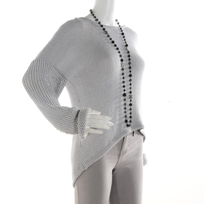 Chanel Ruthenium Beaded CC Long Necklace Black 2 of 6