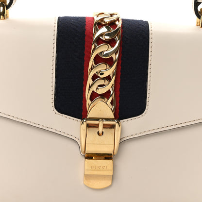 Gucci Calfskin Small Sylvie Shoulder Bag Off White 8 of 10