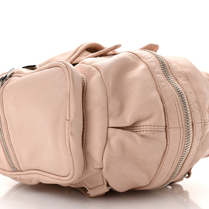 Alexander Wang Lambskin Marti Backpack Bag Washed Pink Rhodium Hardware 8 of 9