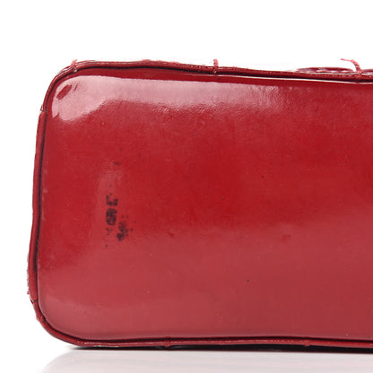 Chanel Patent Square Quilted Camera Case Red 12 of 13