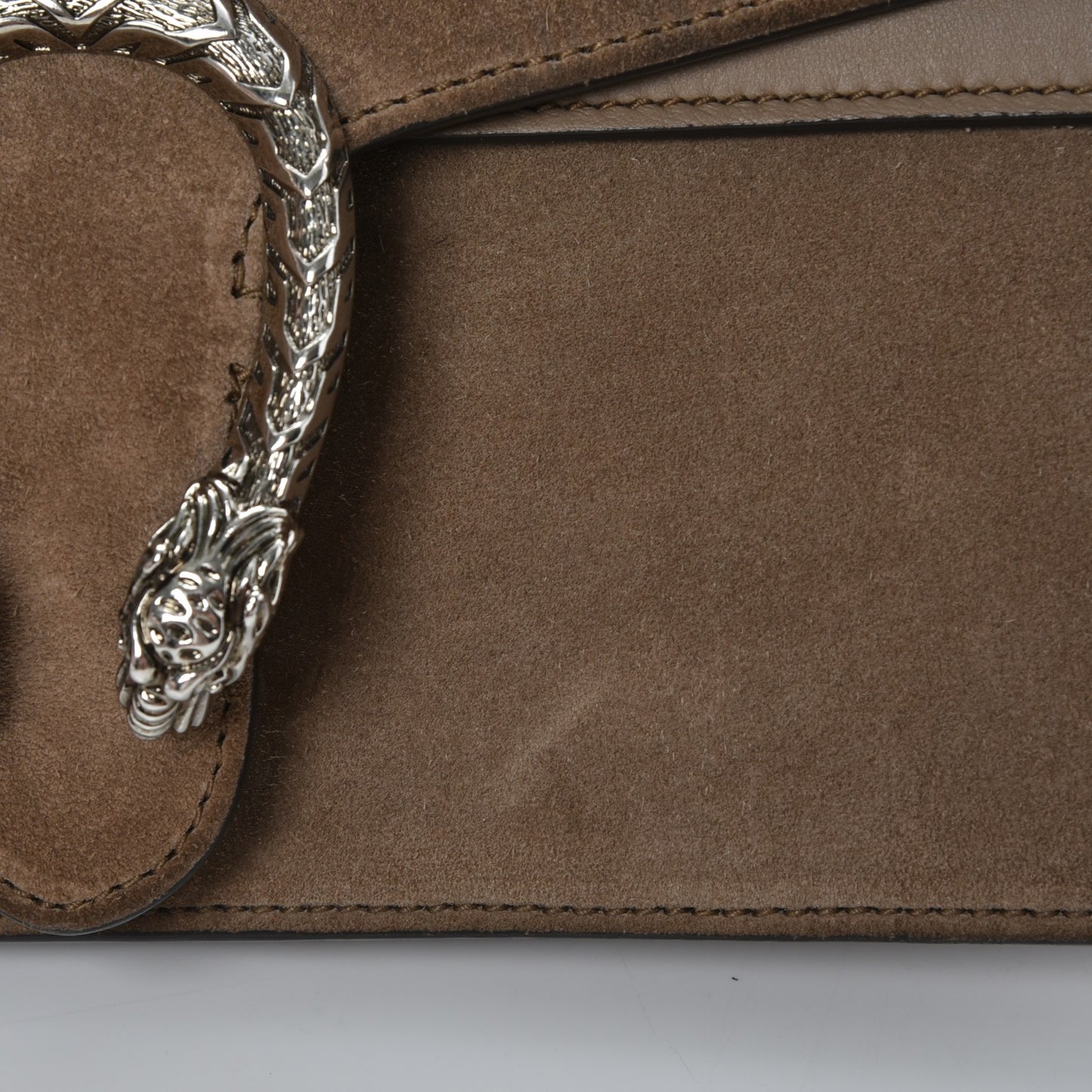 Suede Small Dionysus Shoulder Bag Taupe