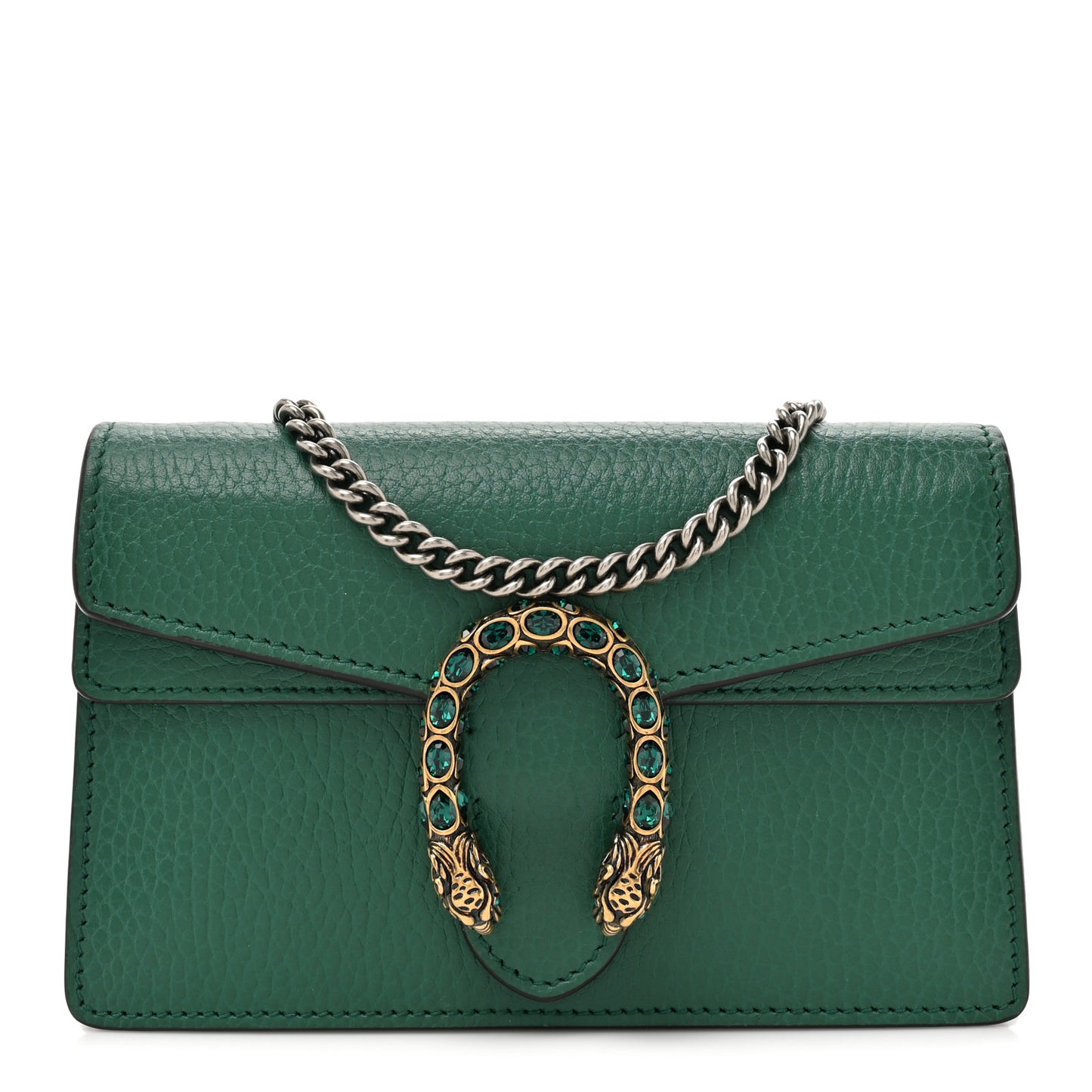 Calfskin Super Mini Dionysus Shoulder Bag Emerald