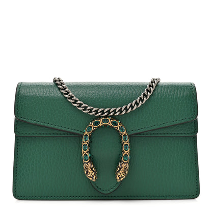 Gucci Calfskin Super Mini Dionysus Shoulder Bag Emerald 1 of 12