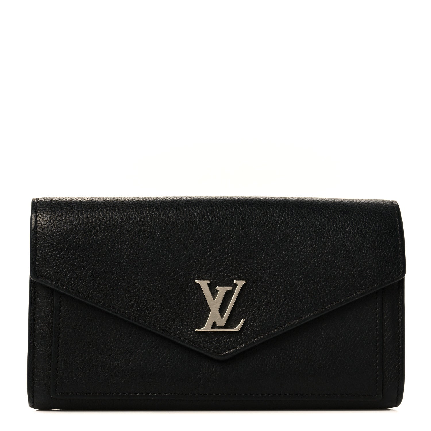 Louis Vuitton Soft Calfskin My Lockme Wallet Black 1 of 9
