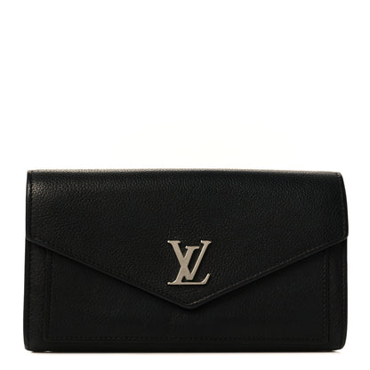 Louis Vuitton Soft Calfskin My Lockme Wallet Black 1 of 9