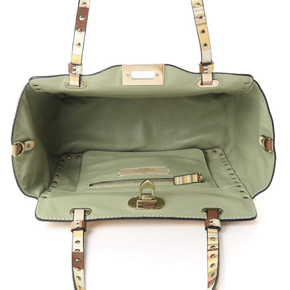 Valentino Garavani Vitello Native Couture 1975 Small Rockstud Tote Multicolor 6 of 10
