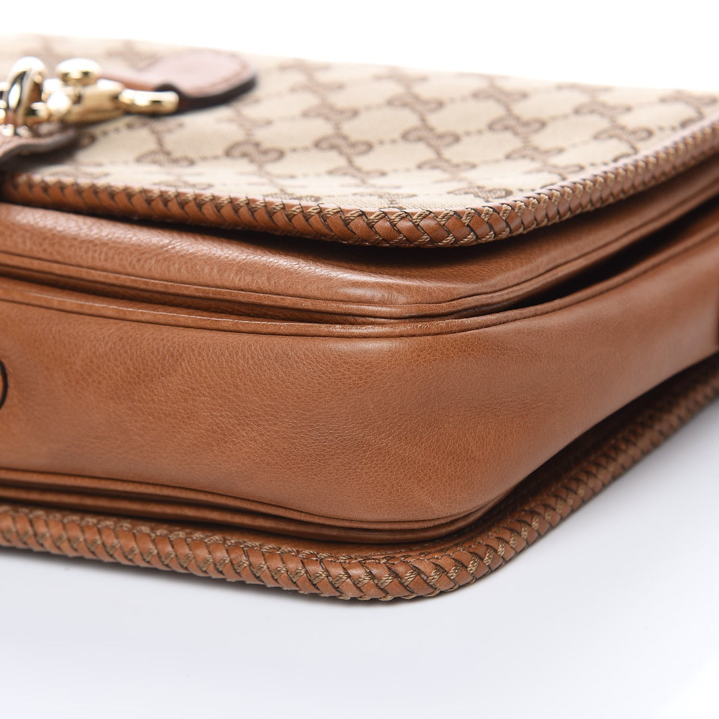 Monogram Medium Marrakech Flap Messenger Bag Beige Brown