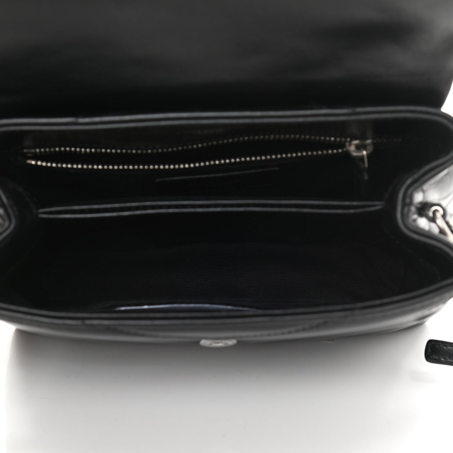 Calfskin Y Quilted Monogram Toy Loulou Crossbody Bag Black