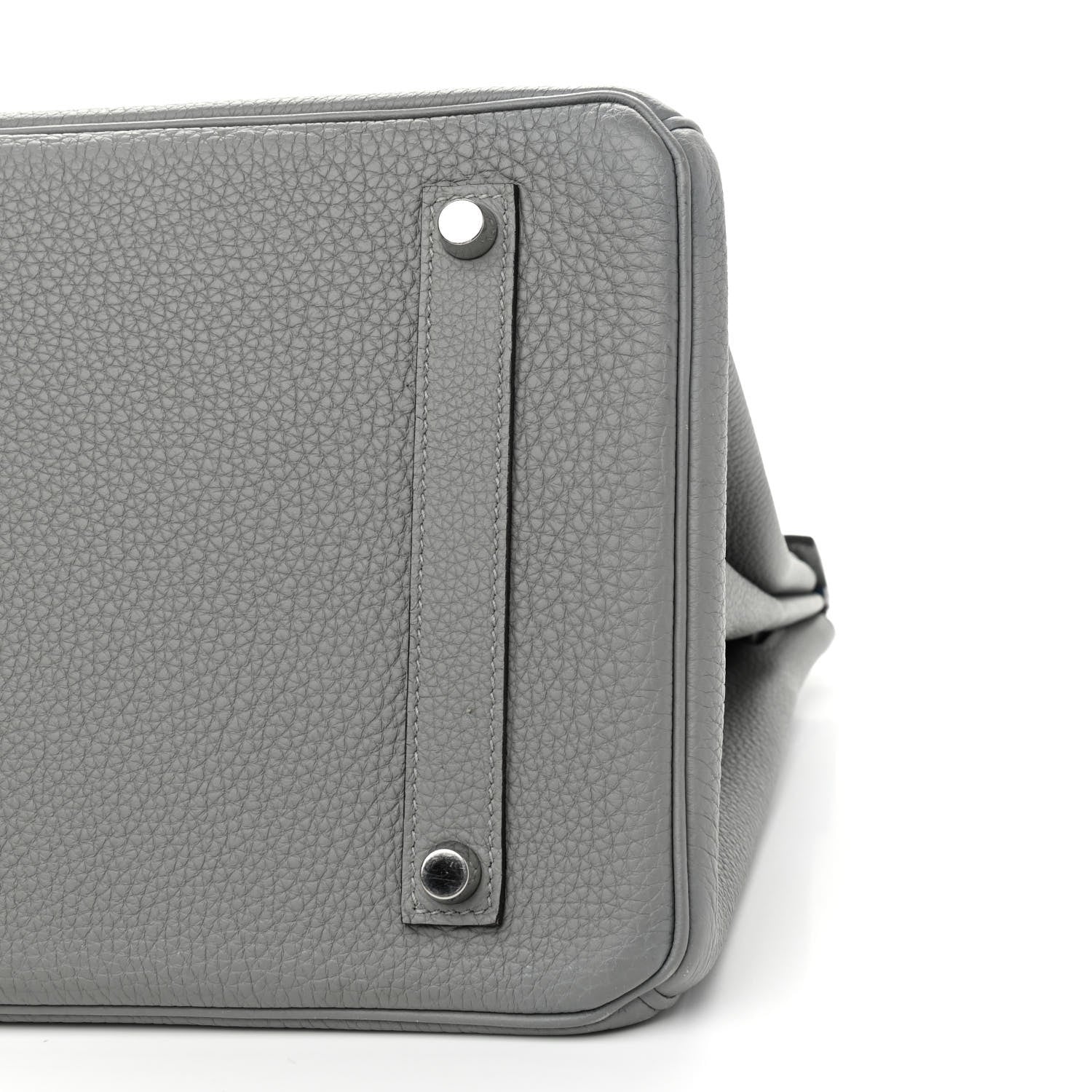 Hermes Togo Bi-Color Birkin 35 Gris Mouette Bleu Agate 8 of 14