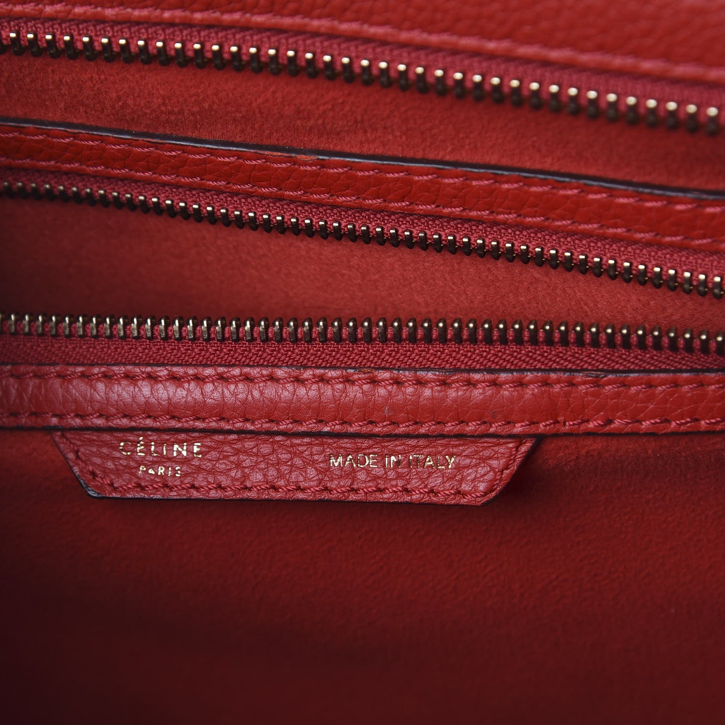 Drummed Calfskin Mini Luggage Coquelicot