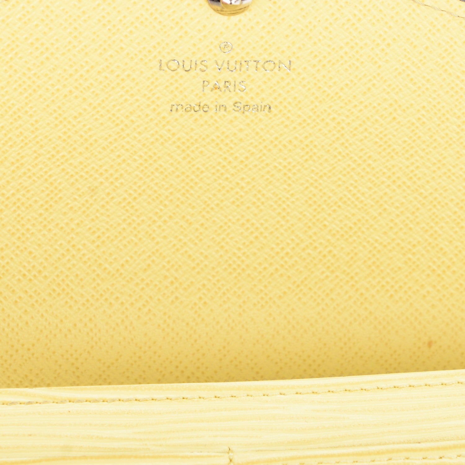 Louis Vuitton Epi Sarah Wallet NM Jaune Pale 6 of 7