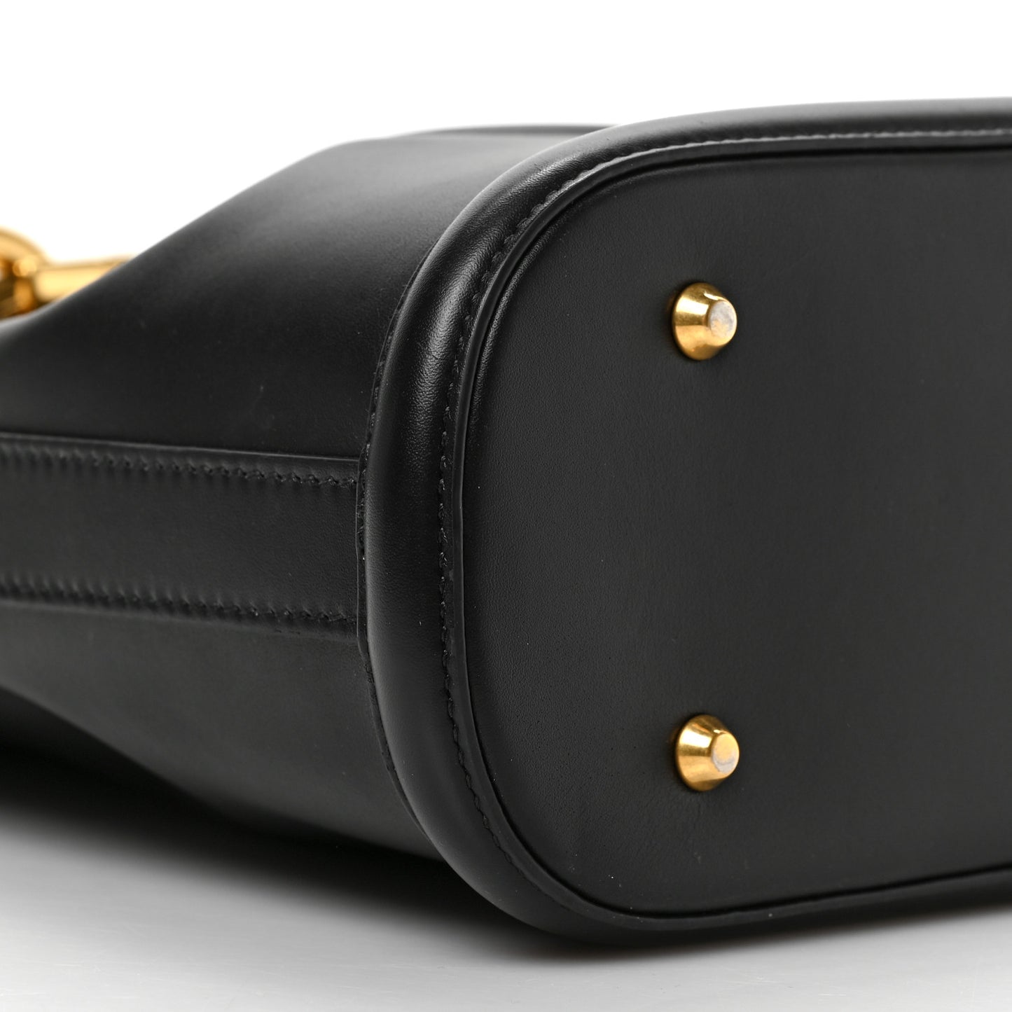 Calfskin CD Embossed Medium C'est Chain Bucket Bag Black