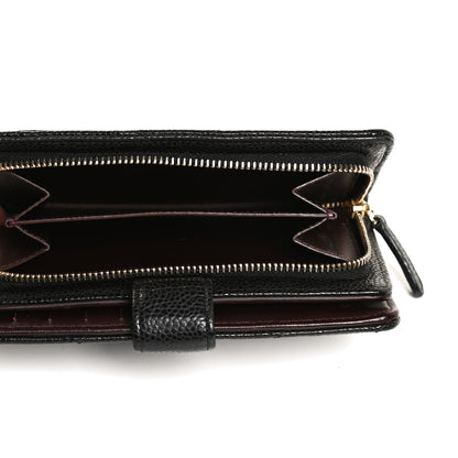 Chanel Caviar Quilted Zipped Pocket Wallet Black 6 of 12