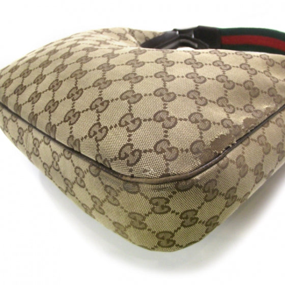 Gucci Canvas Monogram Hobo Ebony 5 of 12