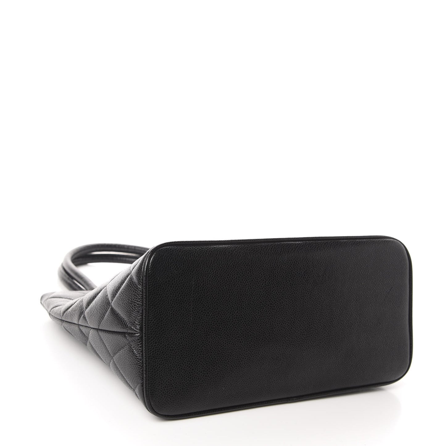 Caviar Quilted Medallion Tote Black