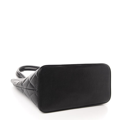 Chanel Caviar Quilted Medallion Tote Black 4 of 11
