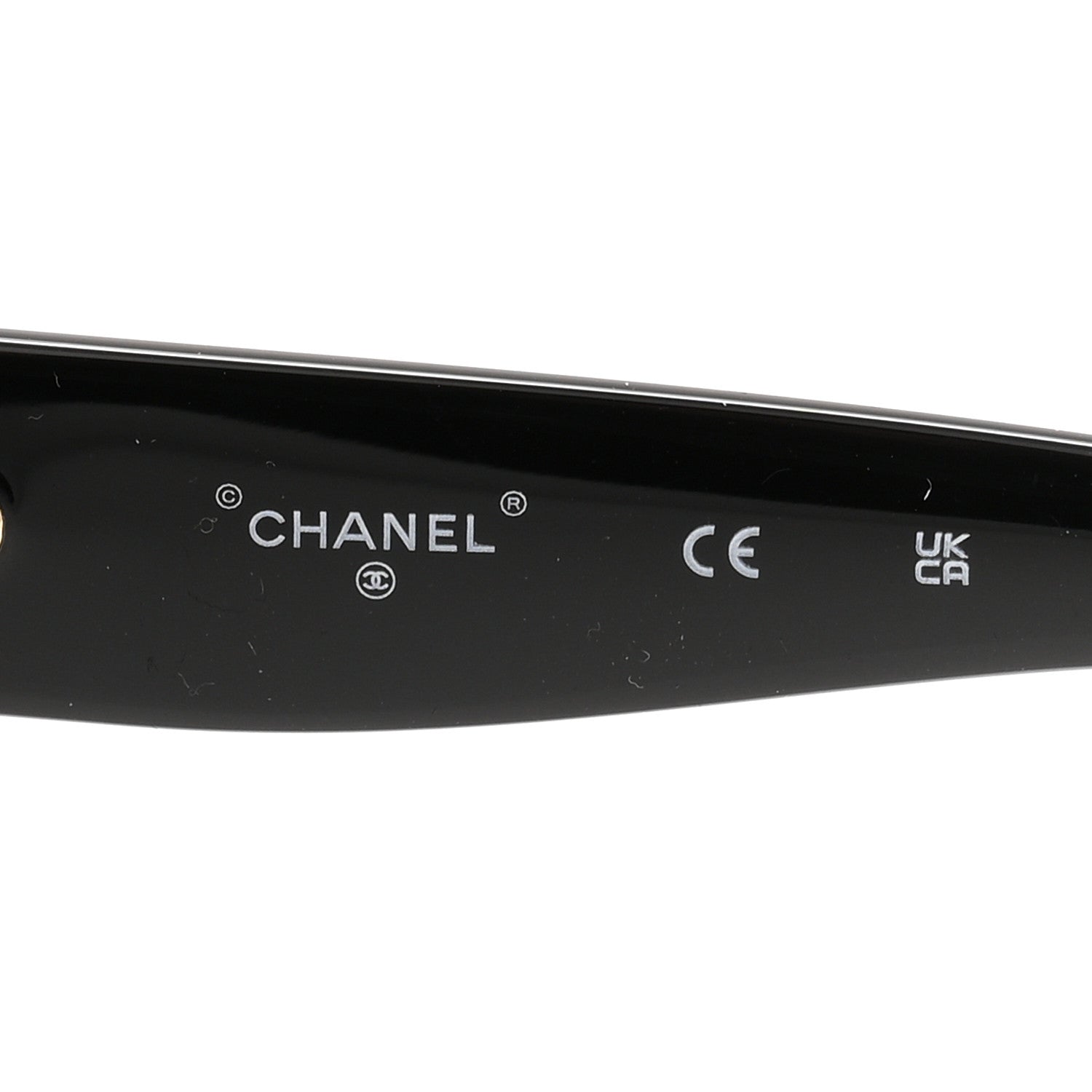 Chanel Acetate Shield Sunglasses 71504 Black 5 of 8