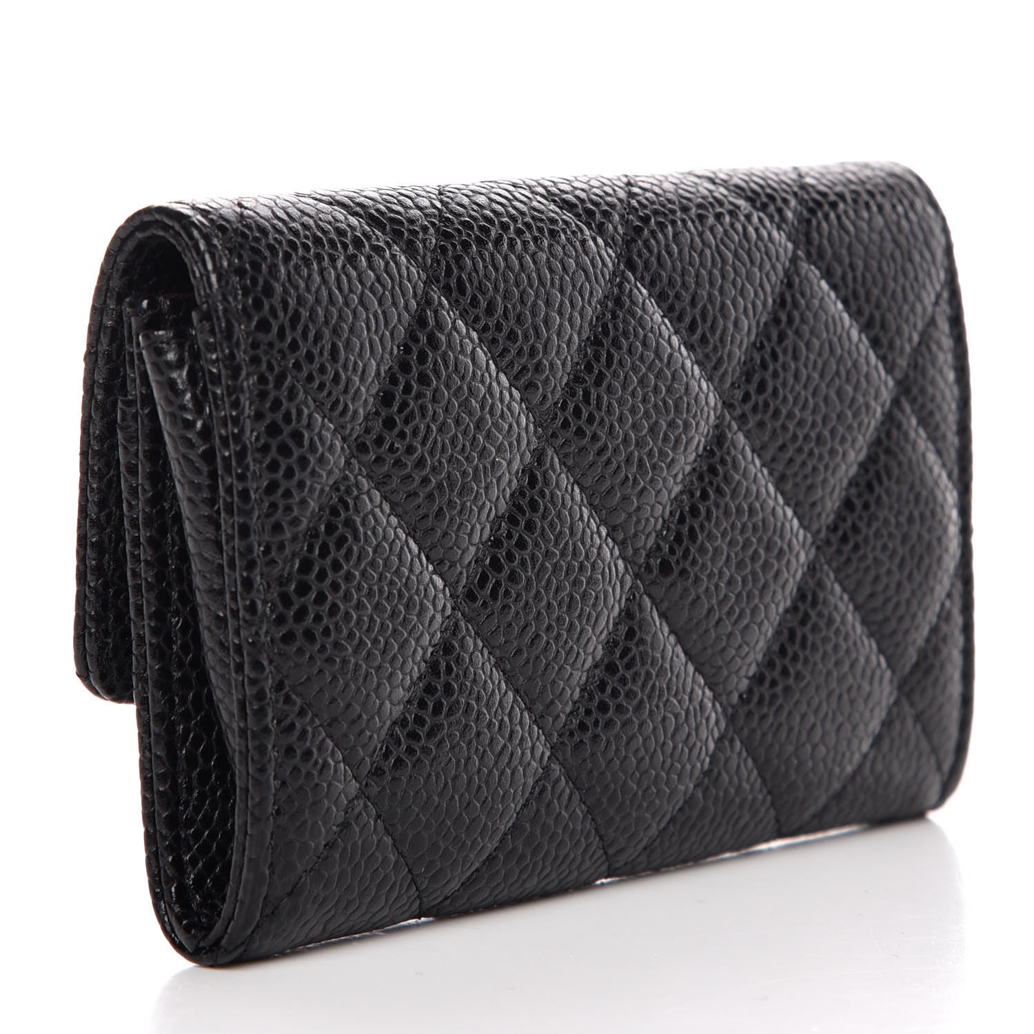 Chanel Caviar Quilted Flap Card Holder Black 3 of 9