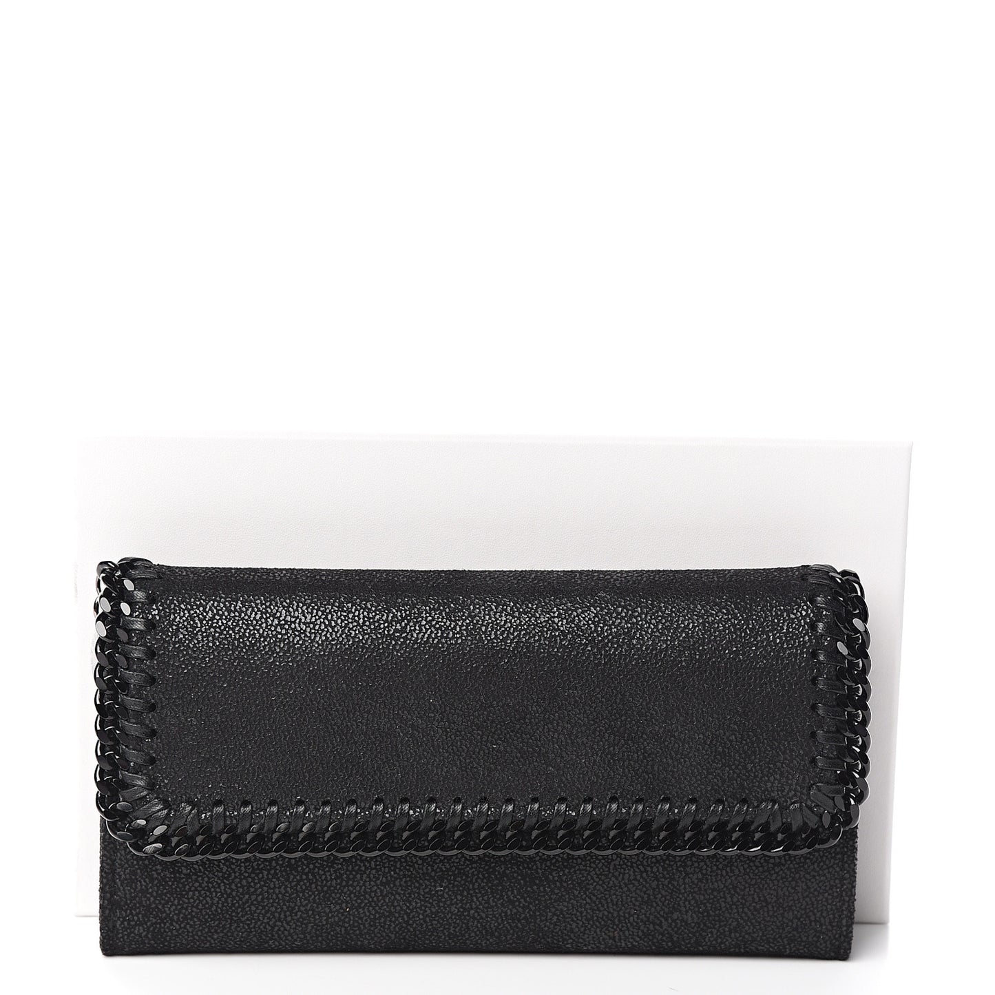 Shaggy Deer Falabella Flap Wallet Black