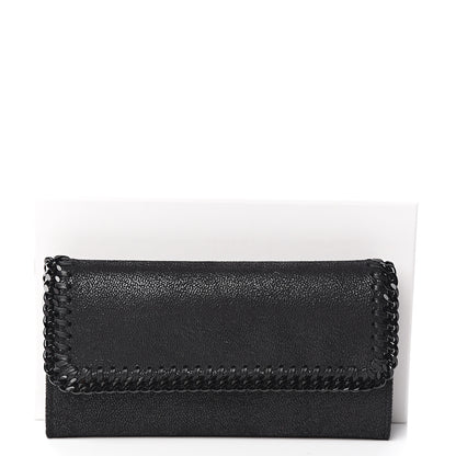 Stella McCartney Shaggy Deer Falabella Flap Wallet Black 7 of 7