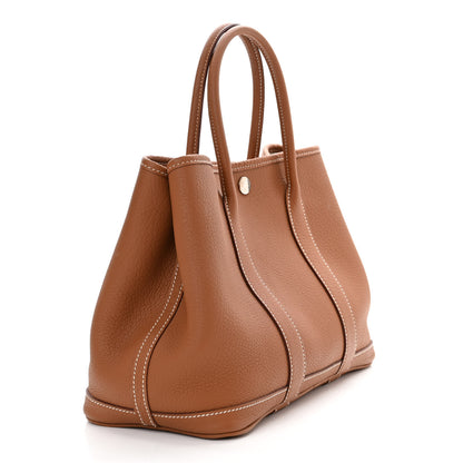 Hermes Vache Country Garden Party 30 TPM Gold 3 of 10