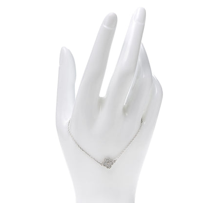 Van Cleef & Arpels 18K White Gold Diamond Sweet Alhambra Bracelet 3 of 7