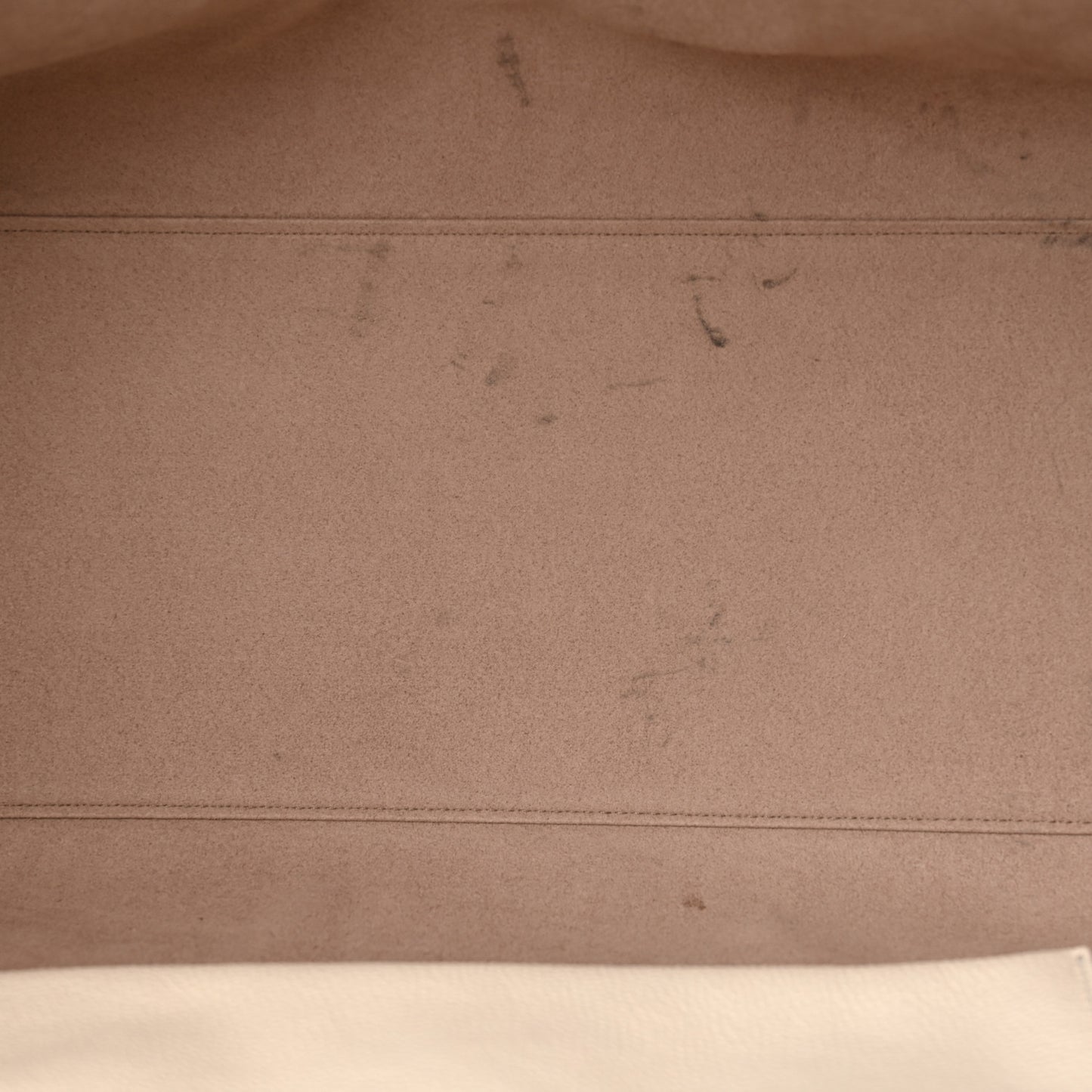 Grained Polyurethane Large Tara Tote Bag Chalk
