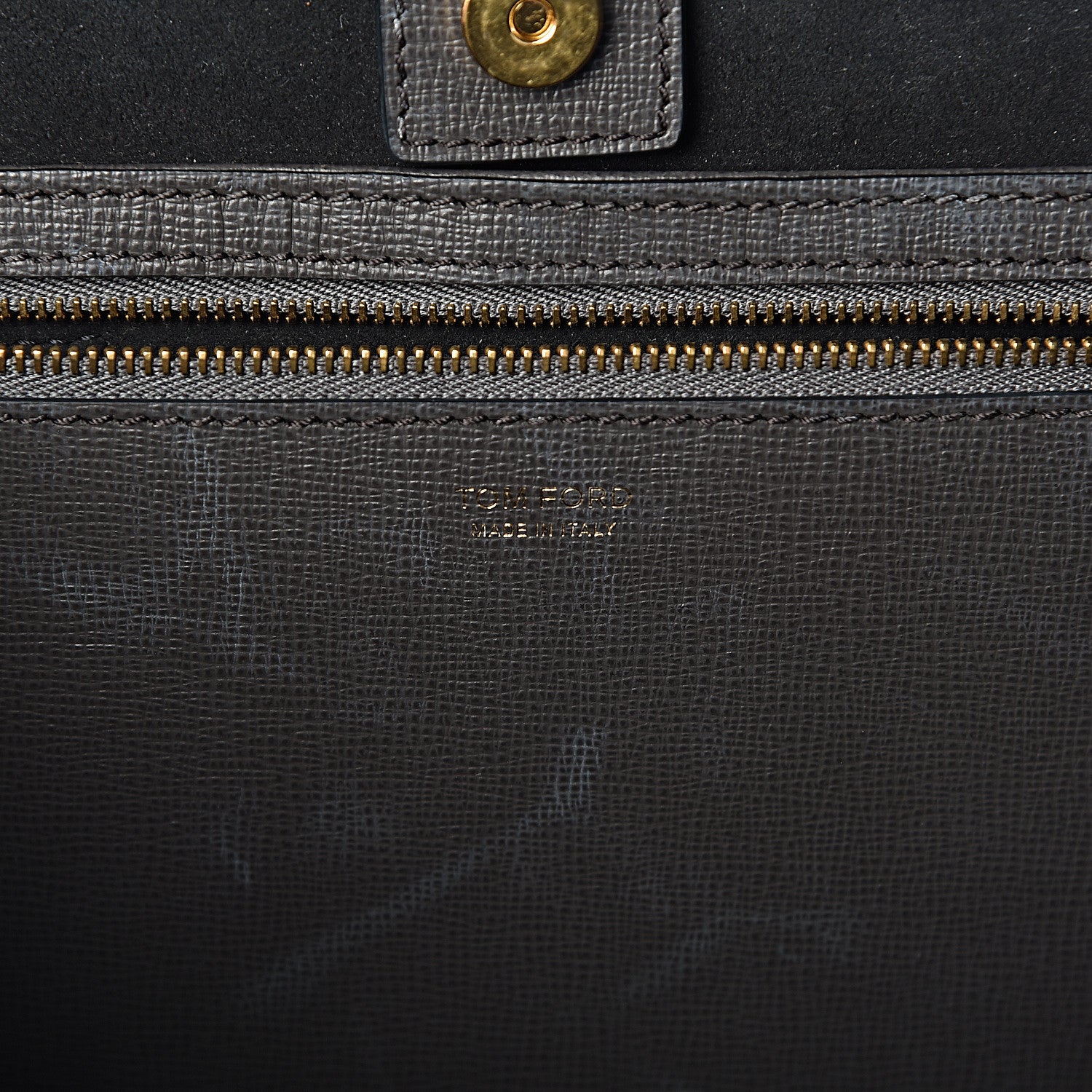 Tom Ford Grained Calfskin Small T Tote Grey 6 of 12