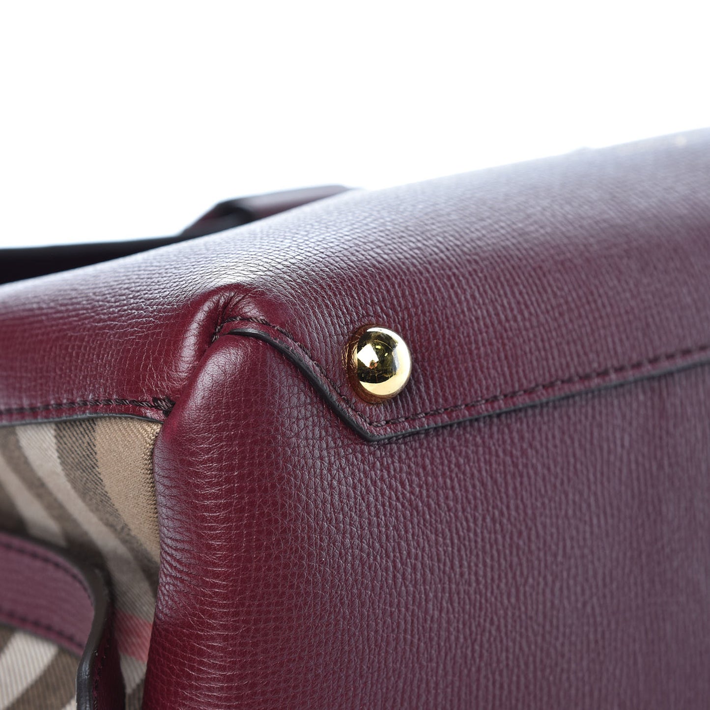 Derby Calfskin House Check Medium Camberley Burgundy