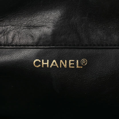 Chanel Lambskin Quilted CC Backpack Black 7 of 9